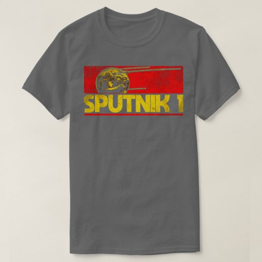 Sputnik 1 satelliet 3 t-shirt (Design voorkant)