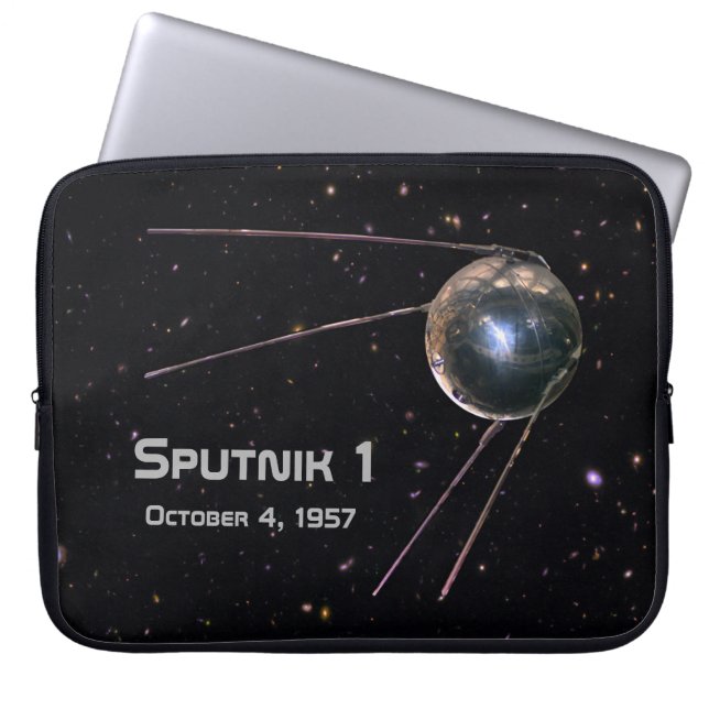 Sputnik 1 Satellite Laptop Sleeve (Voorkant)
