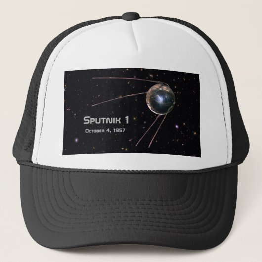 Sputnik 1 Satellite Trucker Pet (Voorkant)