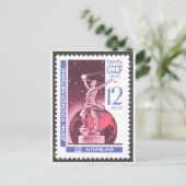 Sputnik Space Exploration Monument 1965 Briefkaart (Staand voorkant)