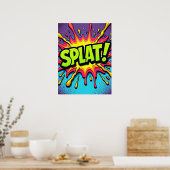 SPUUUG! Pop Art Comic Explosion Poster (Keuken)