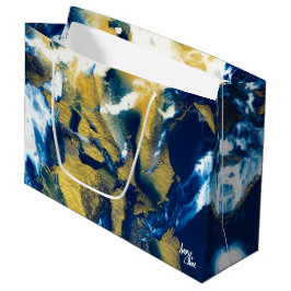 SPW Glanzende Indigo Groot Cadeauzakje