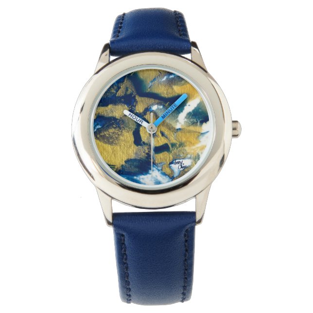 SPW Glanzende Indigo Horloge (Voorkant)