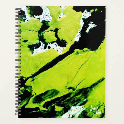SPW Keylime n' Slime Green & Black Groot Maandelij Planner (Voorkant)