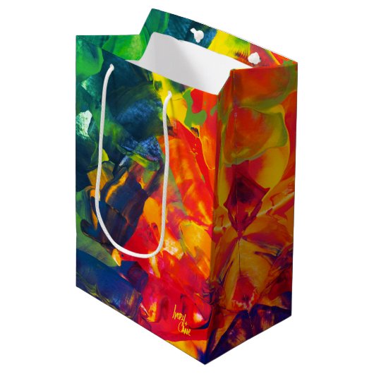 SPW psychedelische spiraal Medium Cadeauzakje (Voorkant Gekanteld)