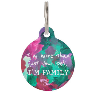 SPW Touch of Jewel Tones Round Pet Tag Huisdierpenning