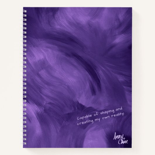 SPWW Free-Flowing Violet Haze Paarse Notitieboek (Voorkant)
