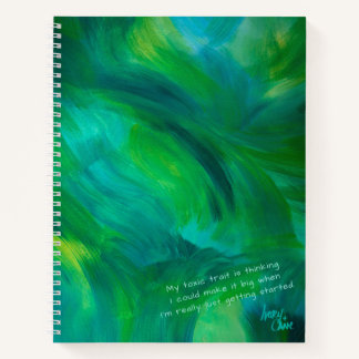 SPWW Green met Envy Green en Blauwgroen Spiraal Notitieboek
