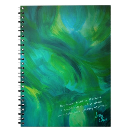 SPWW Journal en spirale vert avec envie vert et sa (Devant)