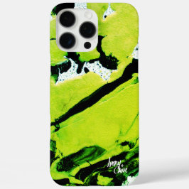 SPWW Keylime n' Slime Groen & Zwart Abstract iPhone 16 Pro Max Hoesje
