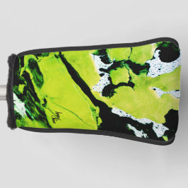 SPWW Keylime n' Slime Zwart & Groen Abstract Golfheadcover