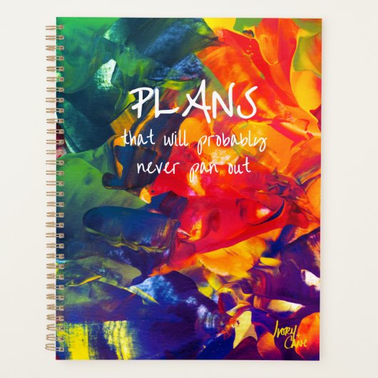 SPWW Psychedelic Spiral Grote Maandelijkse Planner (Voorkant)