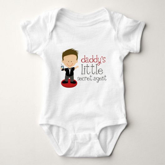 Spy Daddys Little Secret Agent Romper (Voorkant)