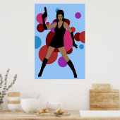 Spy Girl van 60 jaar Poster (Keuken)