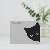 Spy Kat Briefkaart (Staand voorkant)