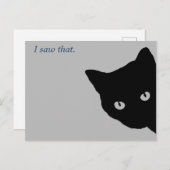 Spy Kat Briefkaart (Voorkant / Achterkant)