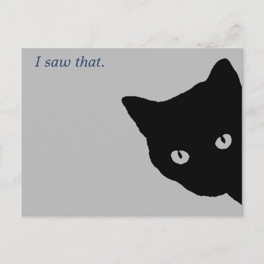 Spy Kat Briefkaart (Voorkant)