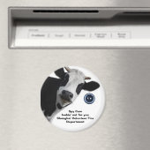 Spy Koe op zoek naar je SVFD leuke magneet (Insitu (Vaatwasser))