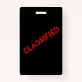 Spy Party Secret Agent Invite Badge (Achterkant)