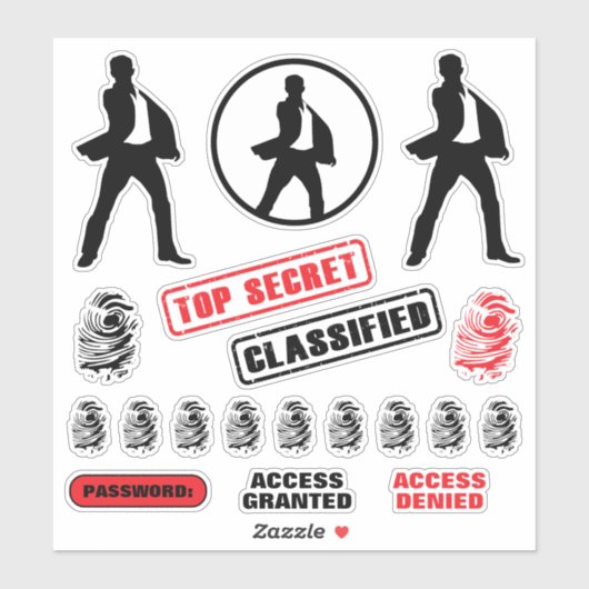 Spy Party Stickers (Vel)