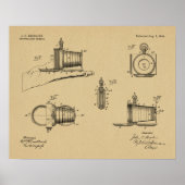 Spy Pocket Camera Patent Art Drawing Print (Voorkant)