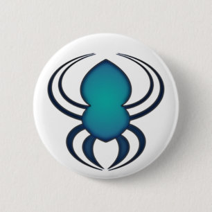 Spyder Bleu Ronde Button 5,7 Cm