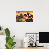 Spyro de Little Dragon fantasy art poster (Thuiskantoor)