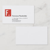 SQ Corporate N11 Corporate Red Visitekaartje (Voorkant / Achterkant)