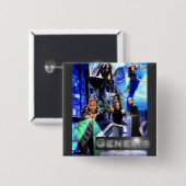 SQ "Genesis" Button - Logo Jordanië (Voorkant /achterkant)