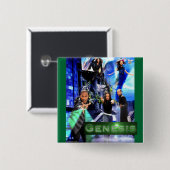 SQ "Genesis" Button - Quincey's Logo (Voorkant /achterkant)