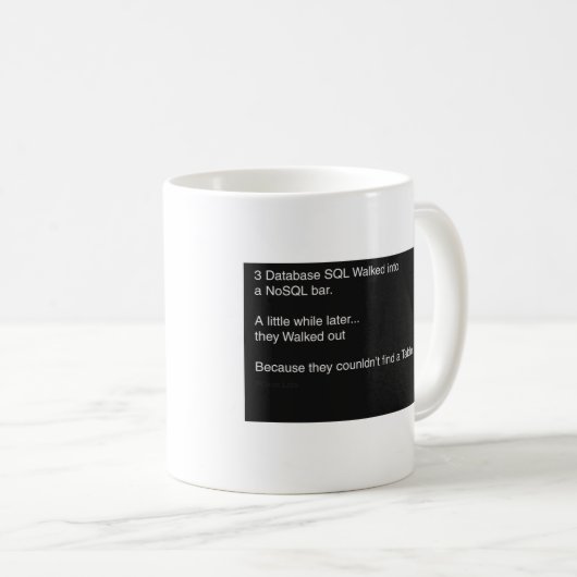 SQL Computer Mug (Devant droit)