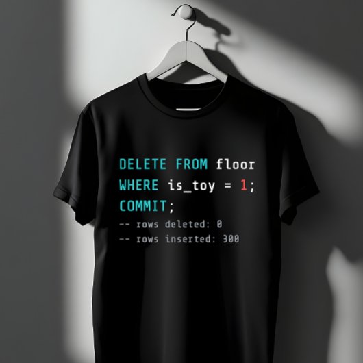 SQL DELETE FROM Vloer Codeer Grap T-shirt