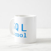 SQL is cool Koffiemok (Voorkant links)