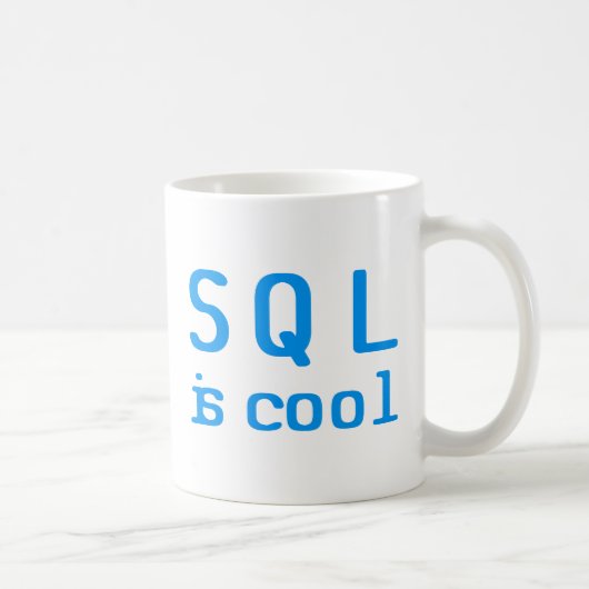SQL is cool Koffiemok (Rechts)