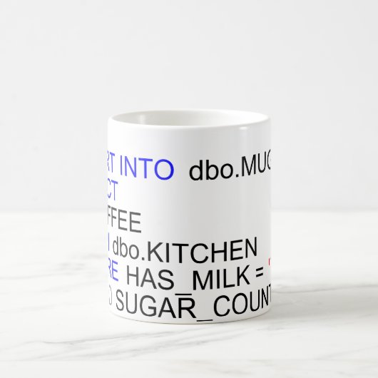 SQL Server Programmers Coffee Mok (Center)
