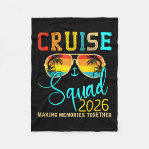 Squad Crew Cruise 2026 Zomer Vakantie Matching Fa Fleece Deken