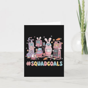 Squad Doelen Verpleegster Paasdag Bunny Nurse Life Kaart