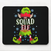 Squad Elf Matching Family Group Christmas Party  Muismat (Voorkant)