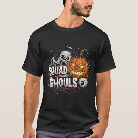 Squad Ghouls Gothic Horror Halloween T-shirt (Voorkant)