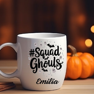 #Squad Ghouls Naam Halloween Mok voor Vrienden