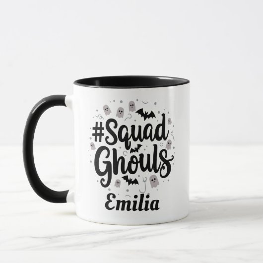 #Squad Ghouls nomme Mug d'Halloween pour les amis (Gauche)