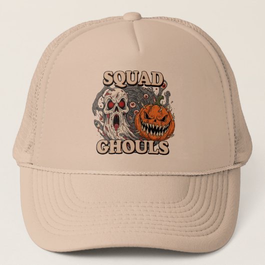Squad Ghouls - Spooky Halloween T-shirt Trucker Pet (Voorkant)
