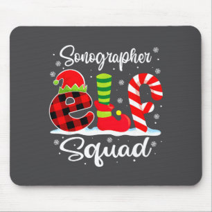 Squad Kerst Elf Sonograaf Matching Muismat