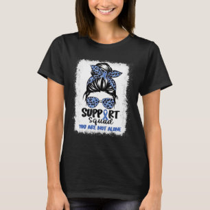 Squad Messy Bun Blue Warrior Ataxia Bewustzijn T-shirt