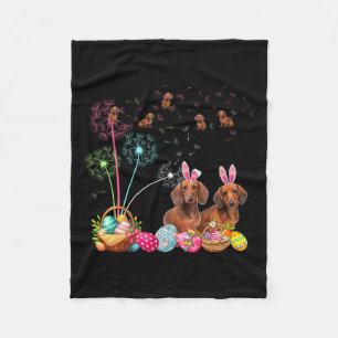 Squad Paaspaar Bunny Teckels Paardenbloemen Hu Fleece Deken