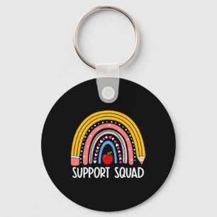 Squad Rainbow Terug naar school Support Teacher Te Sleutelhanger