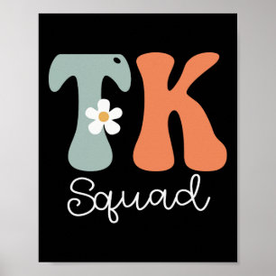 Squad Retro Groovy  Happy First Day van Scho Poster