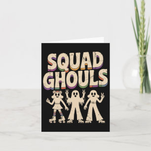 Squad Spoken Matching Funny Halloween 3 Kaart