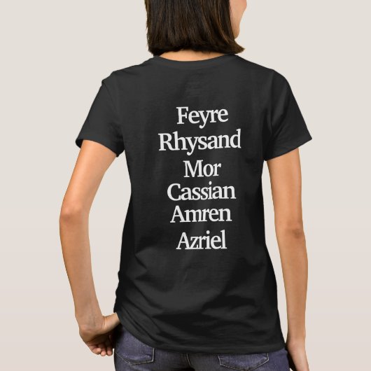 #SquadGoals ACOTAR T-shirt (Achterkant)