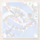 Squadron Insignia Glazen Onderzetter (Achterkant)